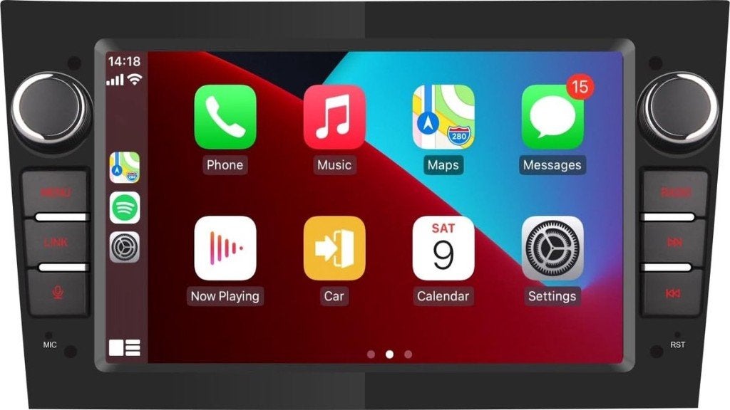 YZKONG Double DIN Autoradio Draadloze CarPlay Android Auto, Ophalen of Verzenden, Nieuw