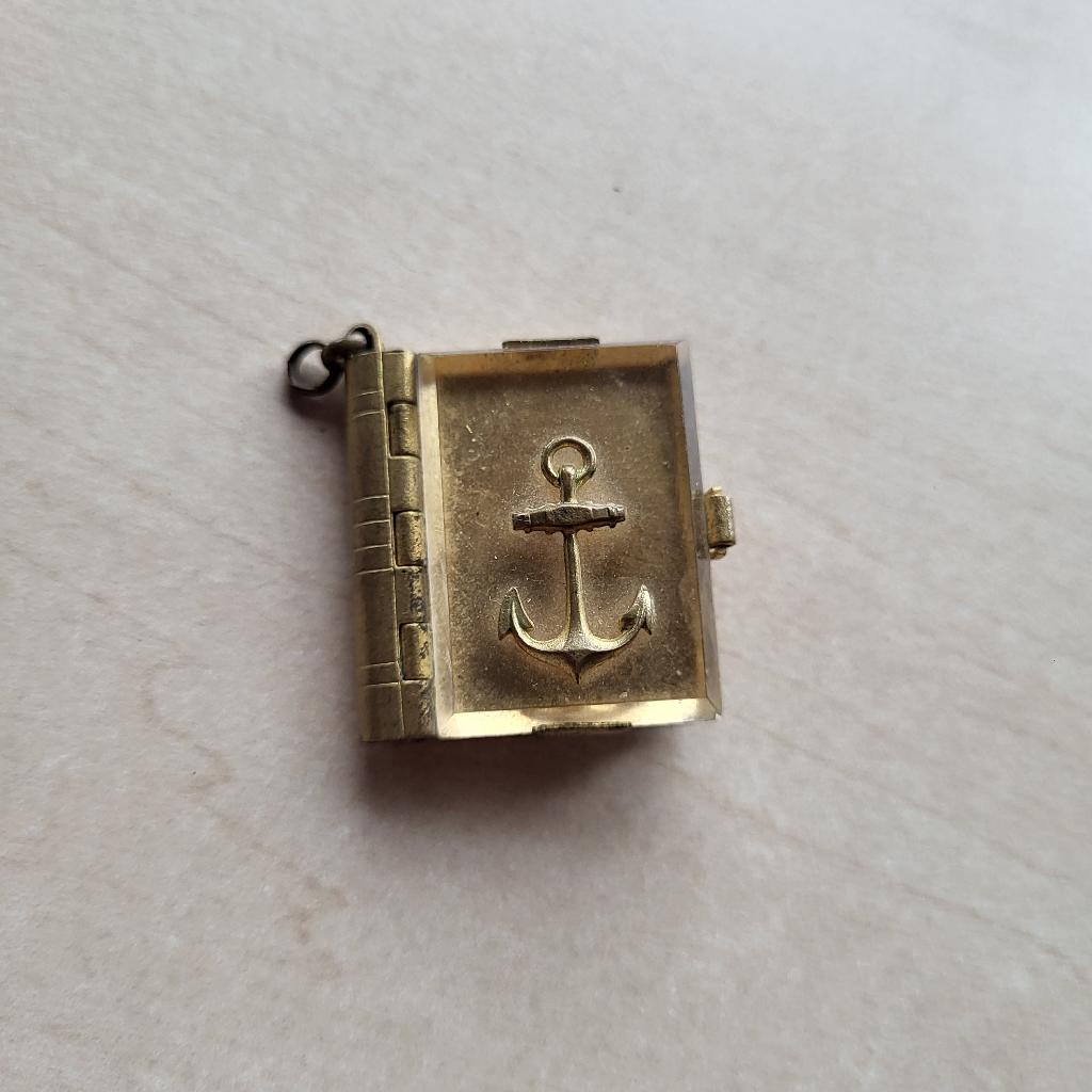 Cote D'azur Marseille Frankrijk boekje ketting hanger Anker, Overige materialen, Verzenden, Nvt, Nvt