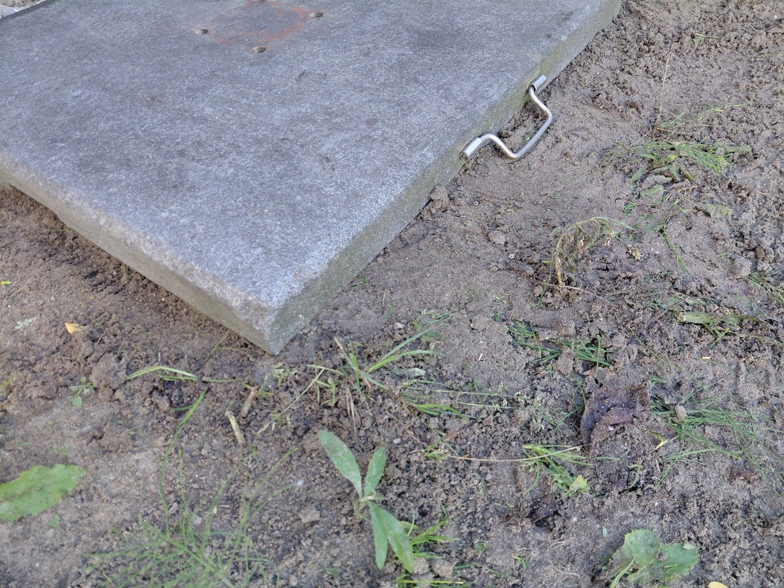 Stevige parasolvoet van beton - Gebruikt, Ophalen, Gebruikt, Minder dan 1 meter, Parasolvoet