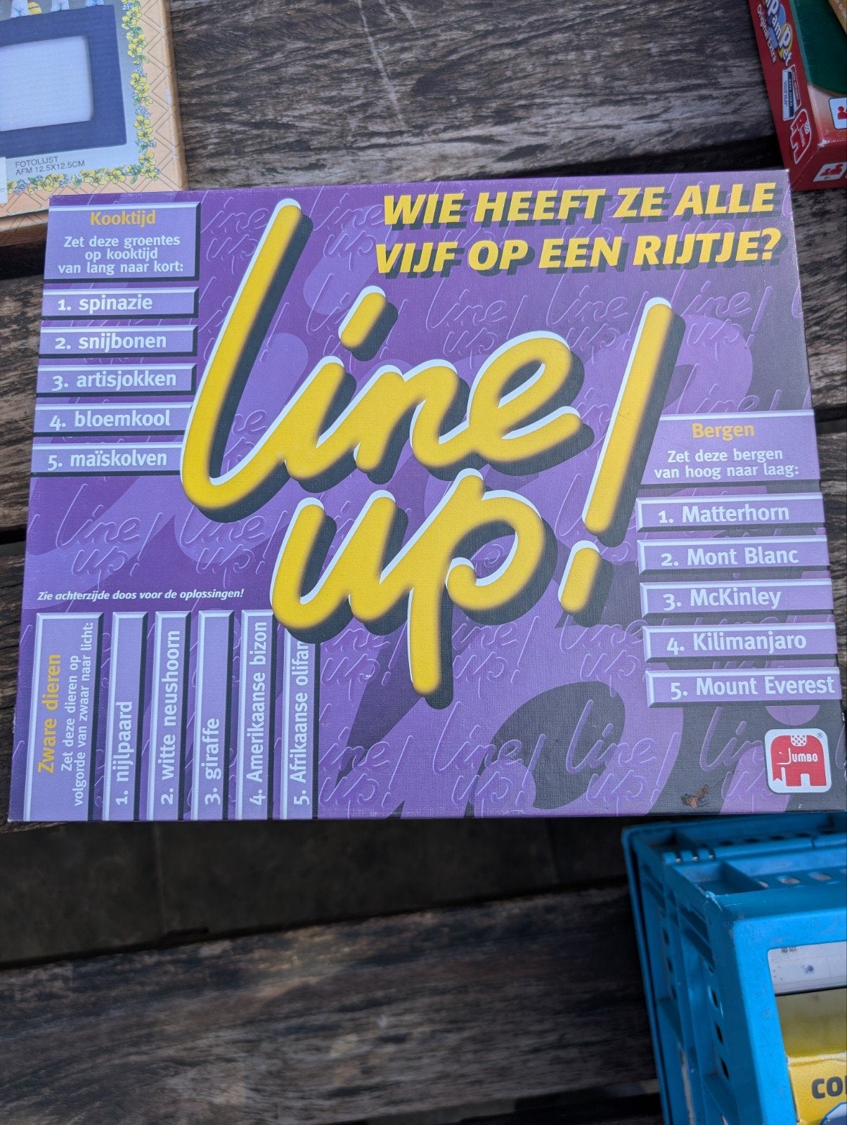 Line Up! Bordspel - Wie heeft ze alle vijf op een rijtje?, Een of twee spelers, Ophalen of Verzenden, Zo goed als nieuw, Jumbo