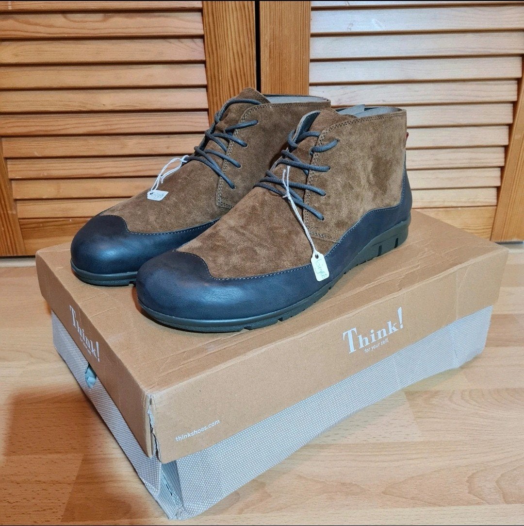 Nieuwe Think! Alabama kalfsleren veterboots maat 45.5. Olive, Overige kleuren, Nieuw, Ophalen of Verzenden, Veterschoenen