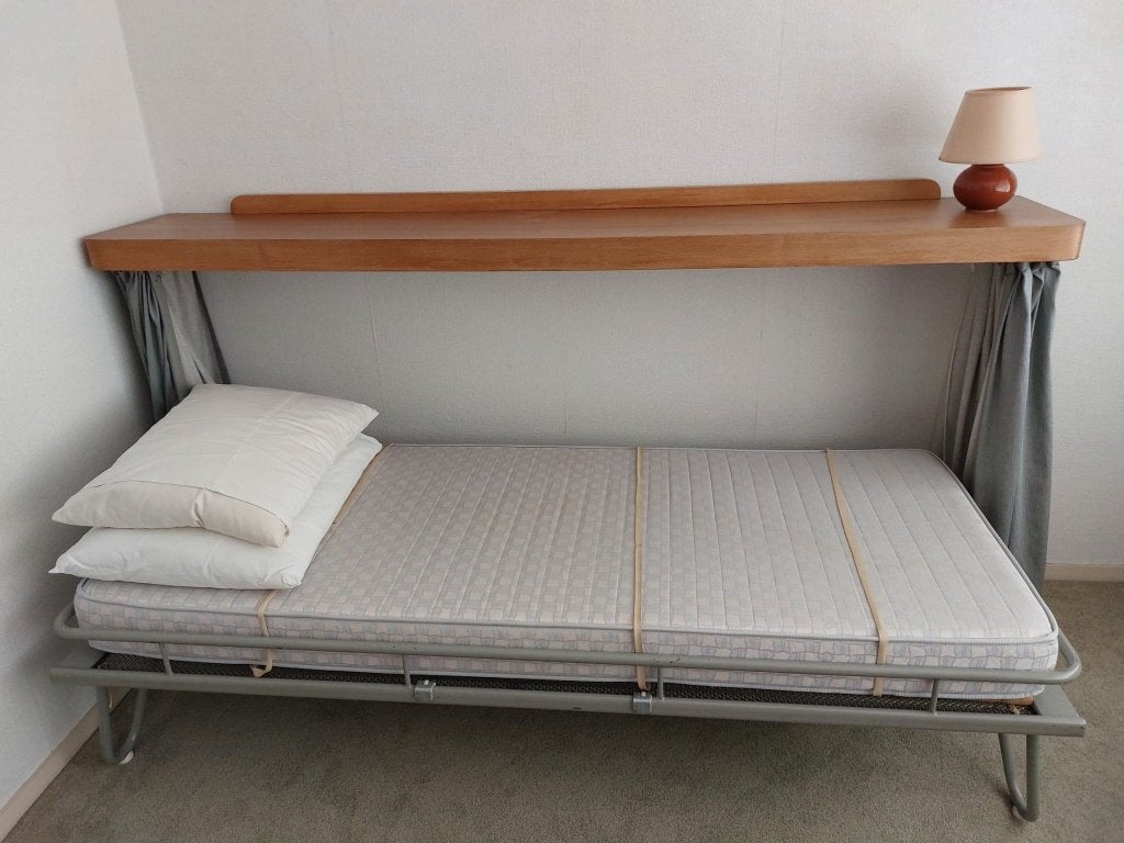 Vintage opklapbed, Ophalen, Gebruikt, Eenpersoons, Vintage