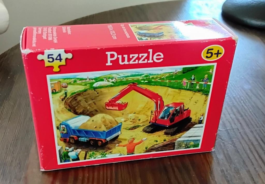 Legpuzzel - puzzel - bouwplaats - graafwerktuig - nieuw in, Ophalen of Verzenden, Meer dan 50 stukjes, Nieuw, 6 jaar of ouder