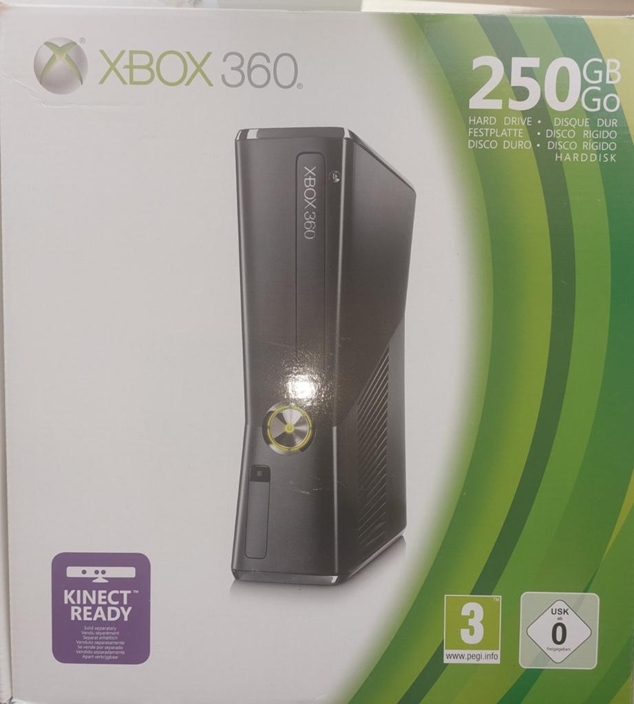 XBOX 360 ophalen, Spelcomputers en Games, Spelcomputers | Xbox 360, Ophalen of Verzenden, Zo goed als nieuw, 250 GB, Met 2 controllers