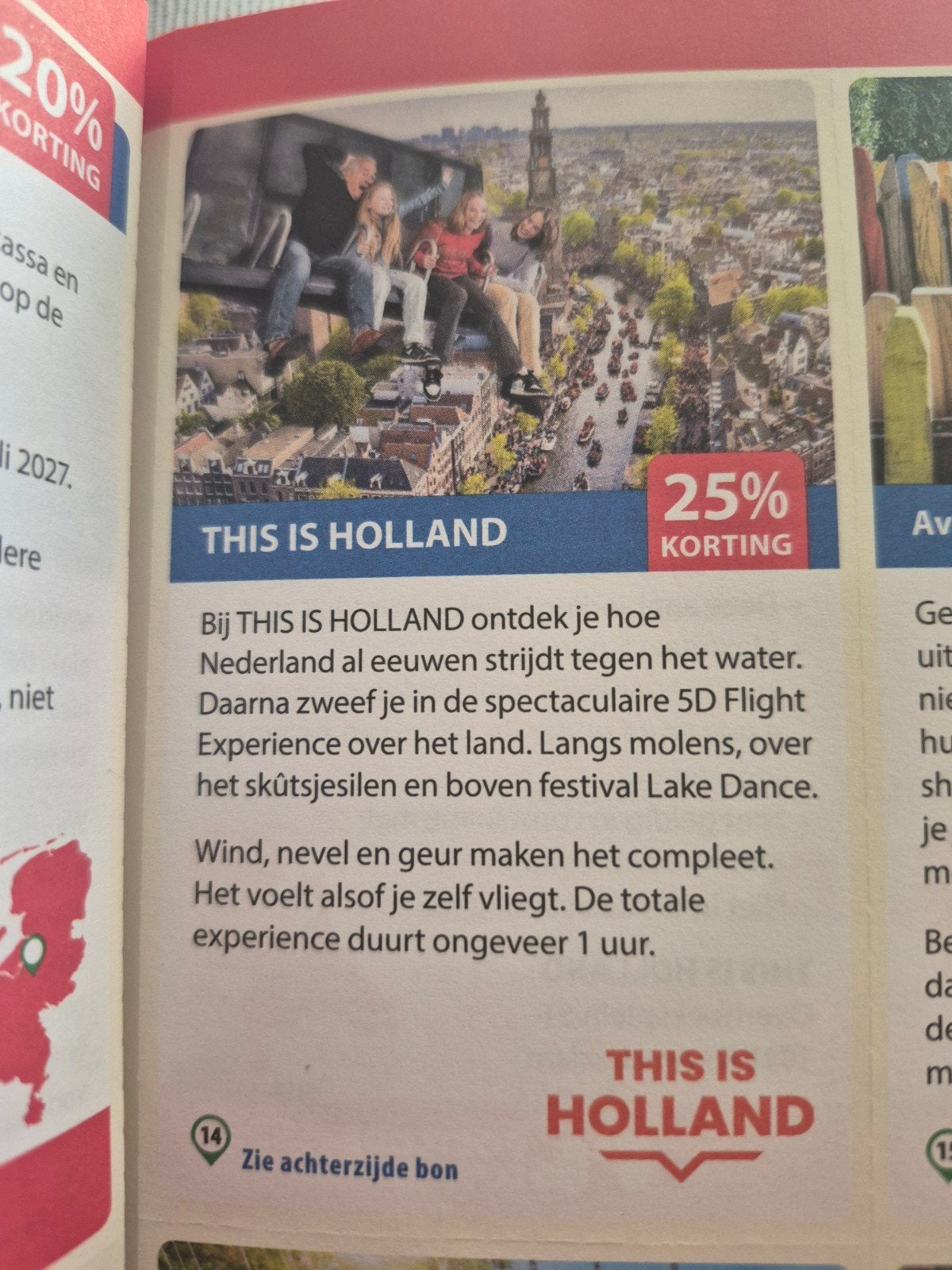 This is Holland 25%, Eén persoon, Kortingsbon