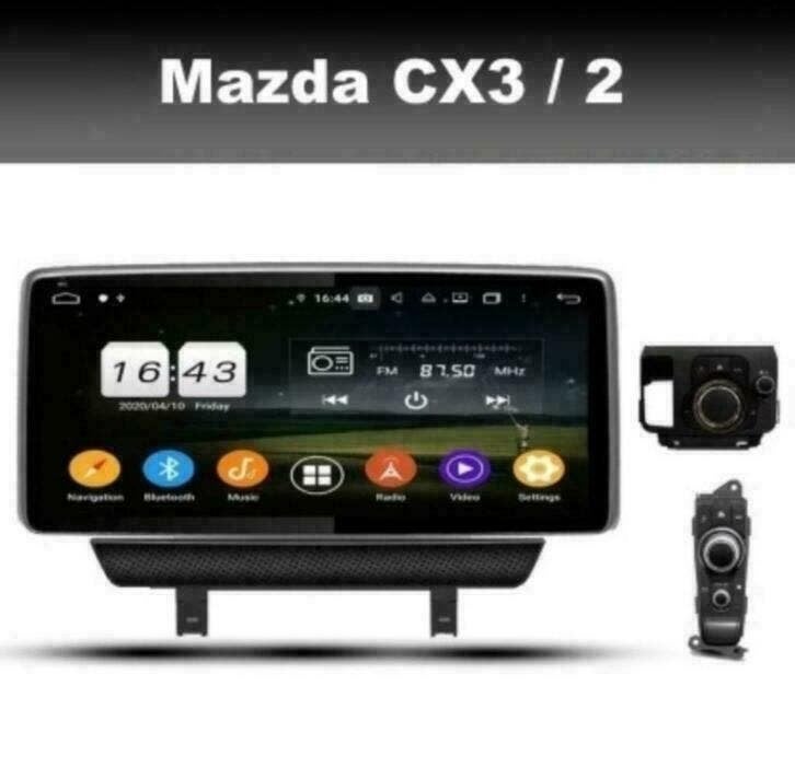 Mazda CX3 /Mazda 2 navigatie android 10 wifi dab carplay, Ophalen of Verzenden, Nieuw