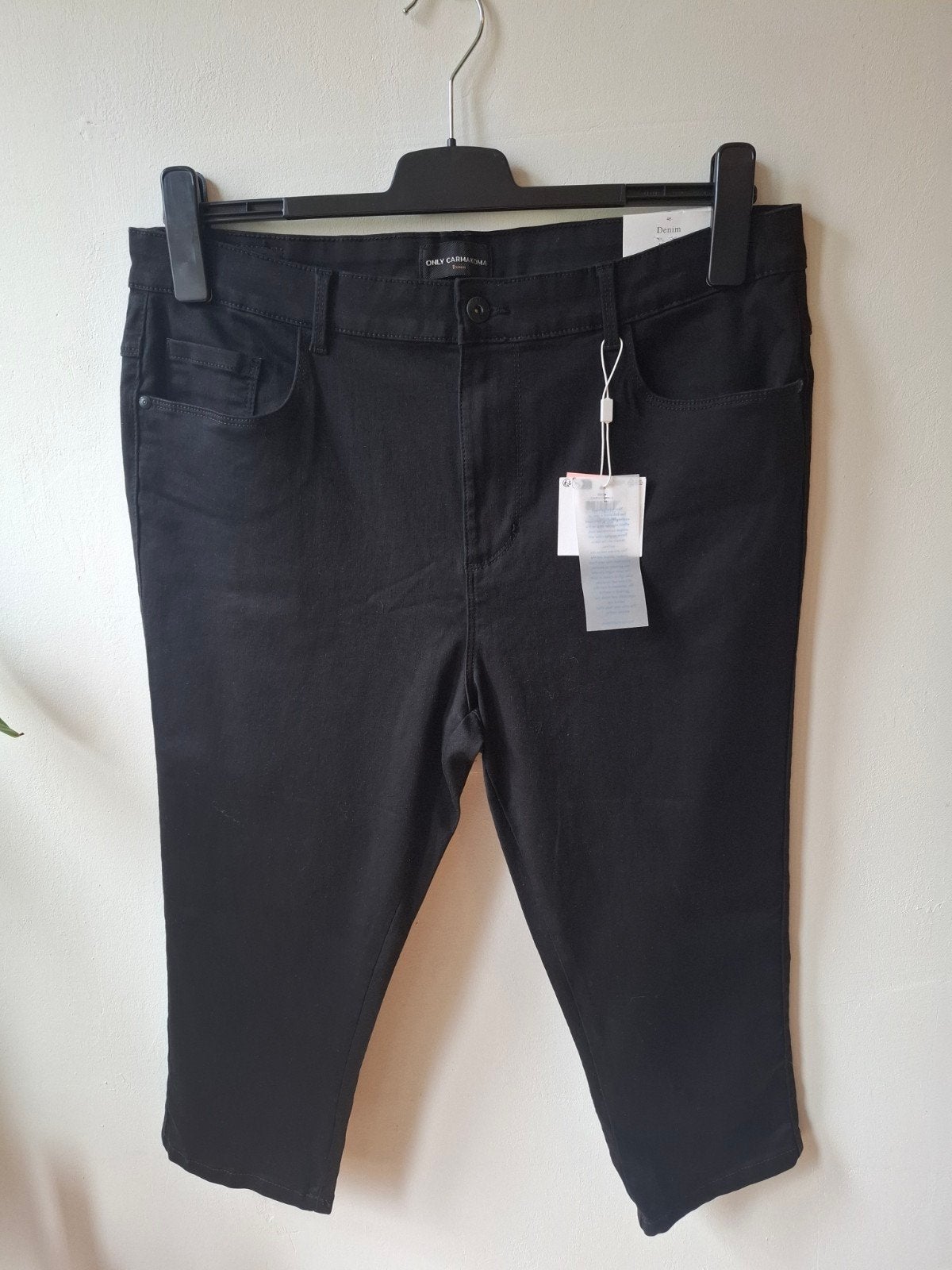 Only Carmakoma zwarte capri high waist skinny maat: 48, Kleding | Dames, Zwart, Nieuw, Ophalen of Verzenden, Nvt