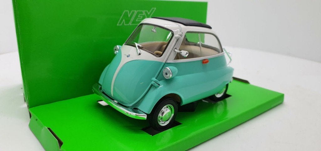 BMW Isetta licht-groen-wit, Hobby en Vrije tijd, Auto, Welly, Welly, Nieuw