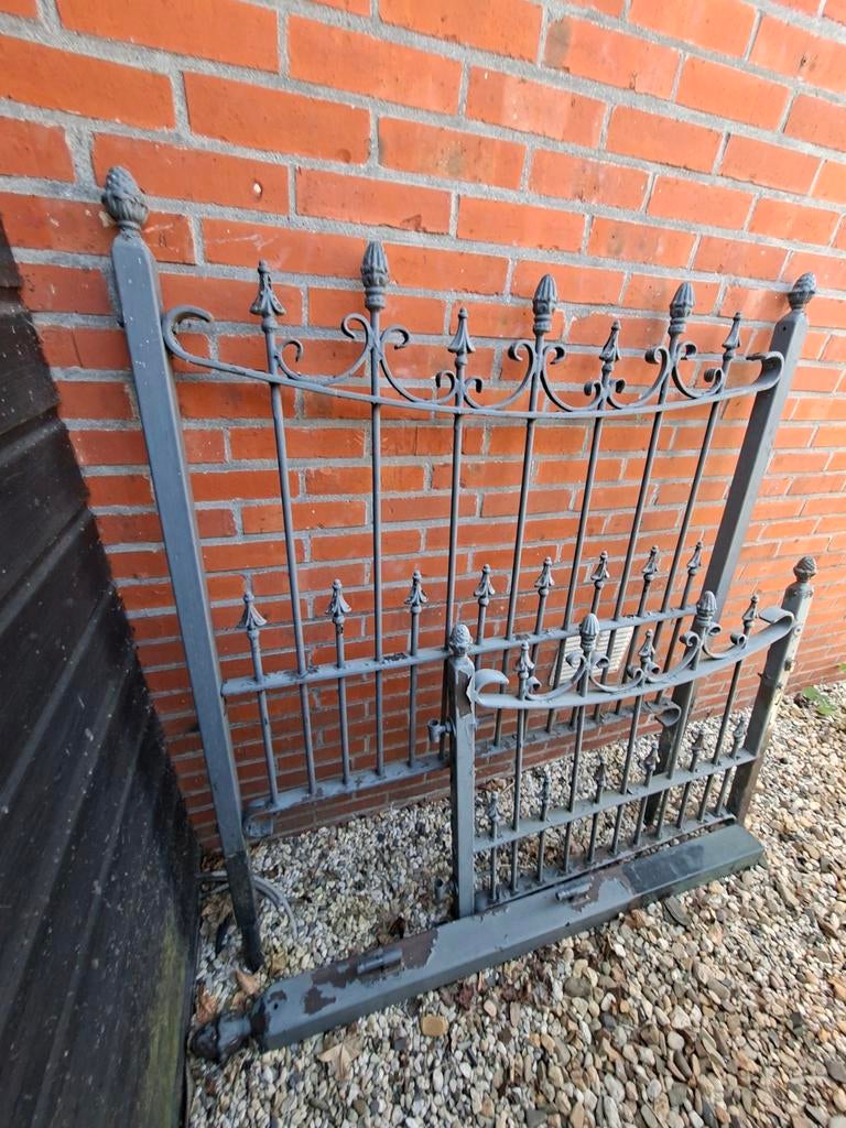 Antiek smeedijzeren hekwerk / poort, Ophalen of Verzenden