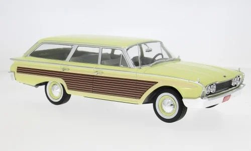 Ford LTD Country Squire, hellgelb, 1960, Hobby en Vrije tijd, Overige merken, Overige merken, Auto, Nieuw