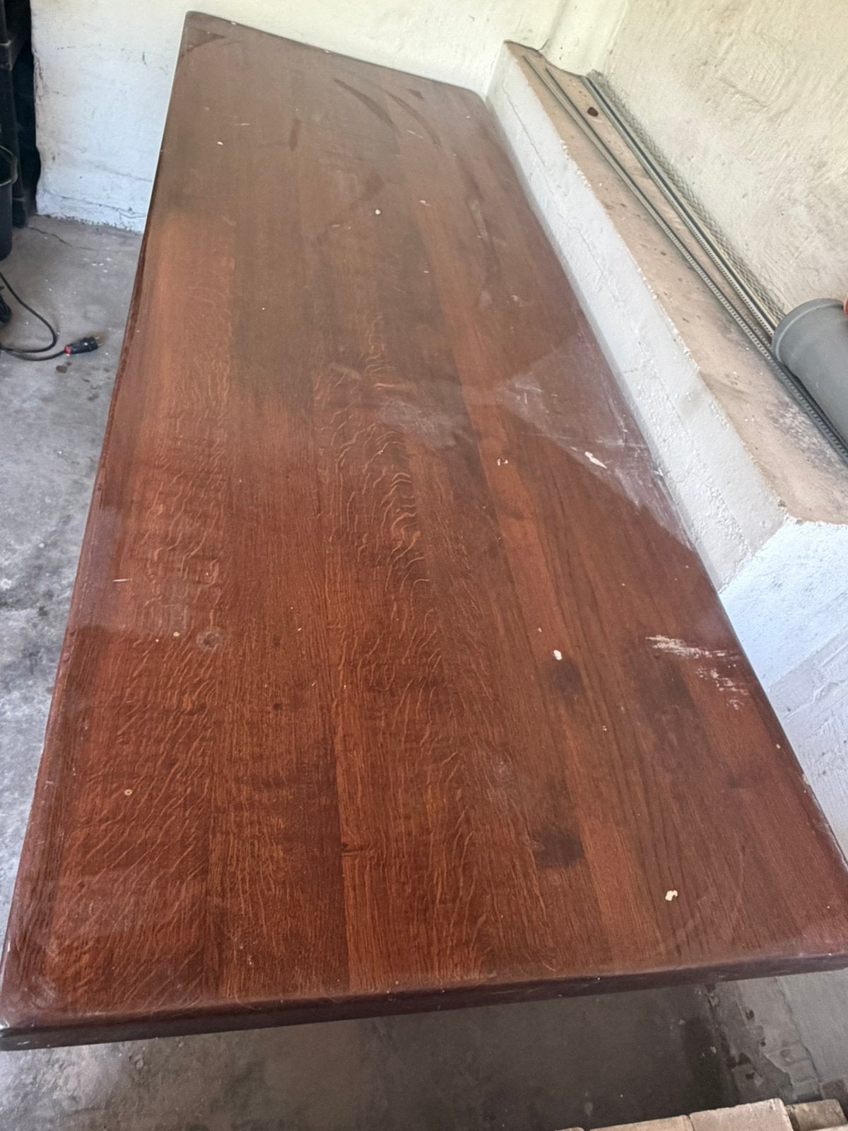 Grote houten tafel, Ophalen, 100 tot 150 cm, 200 cm of meer, Zo goed als nieuw