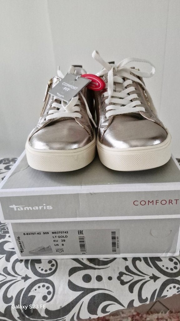 Sneakers Tamaris, mt 39, Tamaris, Beige, Ophalen of Verzenden, Sneakers of Gympen