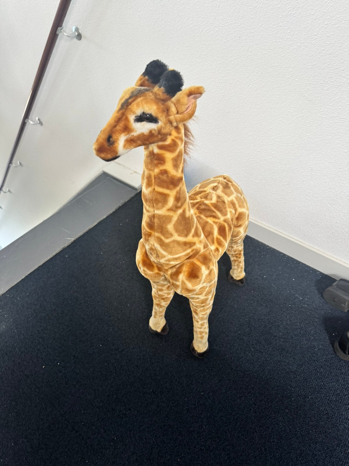 Groot xxl 90cm Giraffe knuffel staand, Ophalen of Verzenden, Nieuw, Overige typen