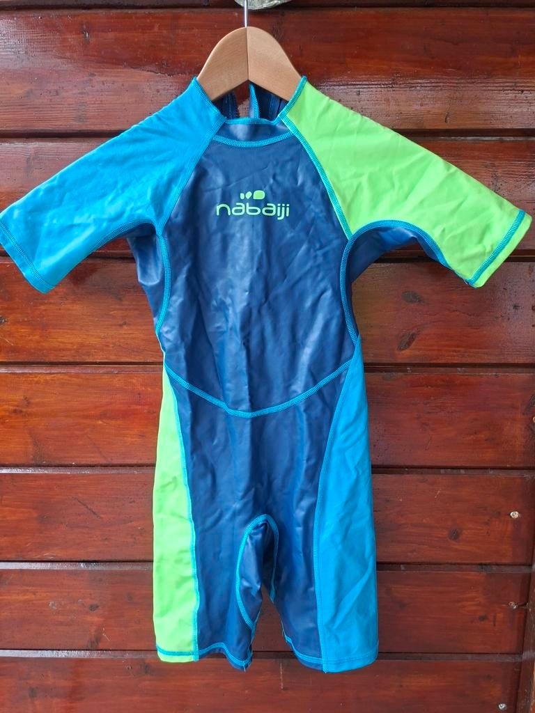 Nabaiji dun wetsuit met rits aan de achterkant, mt 116/122., Nabaiji, Gebruikt, Jongetje of Meisje, Overige maten