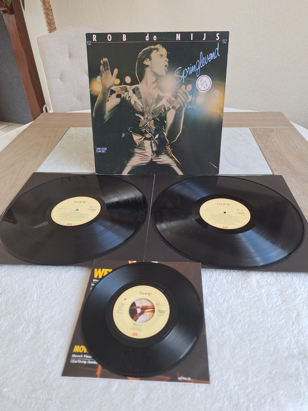Dubbel LP van  ROB DE NIJS  // SPRINGLEVEND...uit 1982, Cd's en Dvd's, Ophalen of Verzenden, Zo goed als nieuw, Overige formaten