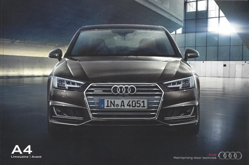 Brochure Audi A4 Limousine en Avant 2015, Ophalen of Verzenden, Gelezen, Audi