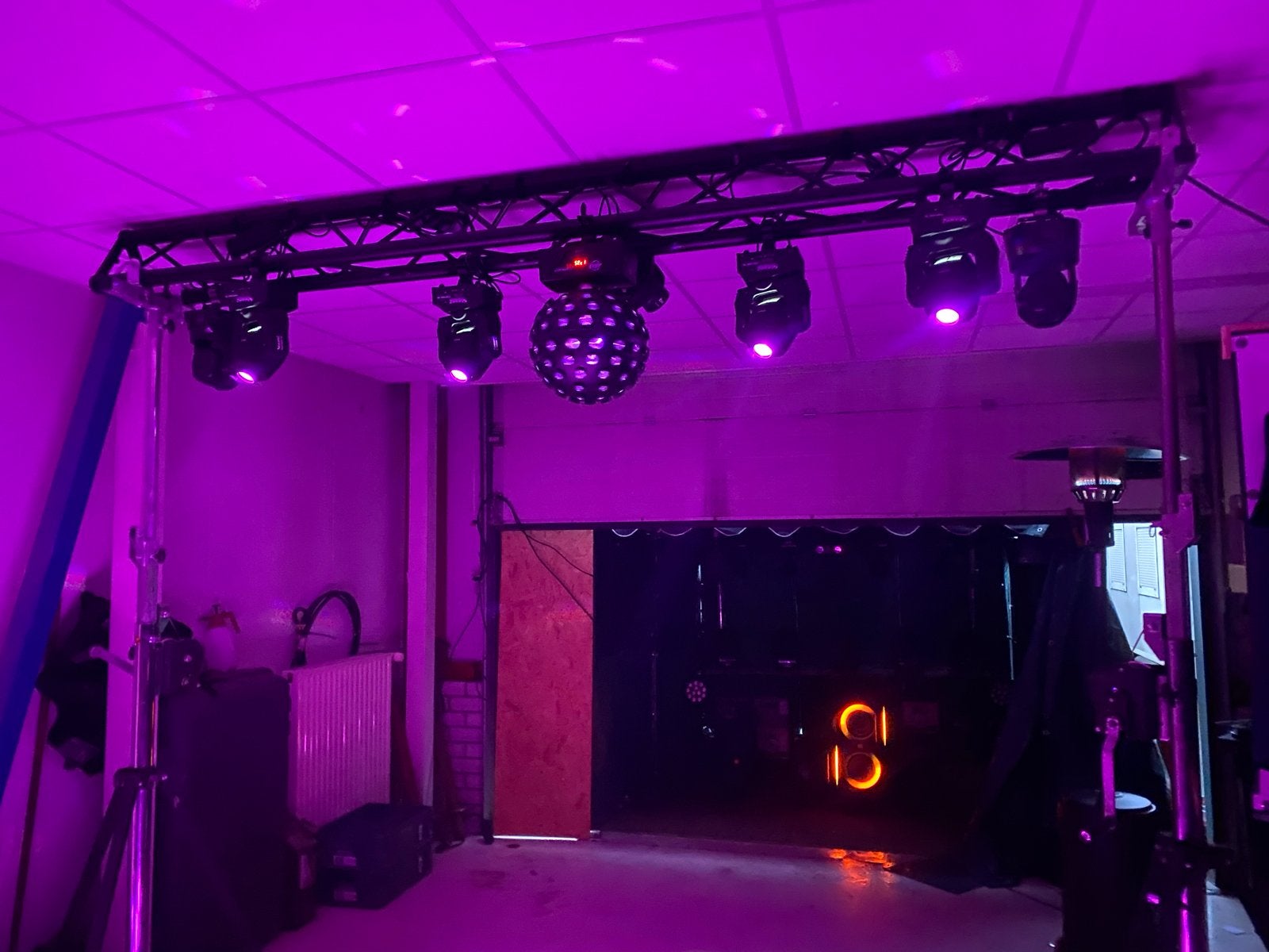 Compleet Licht- & Geluidpakket met Truss Carré, Ophalen, Zo goed als nieuw, Licht, Geluidgestuurd