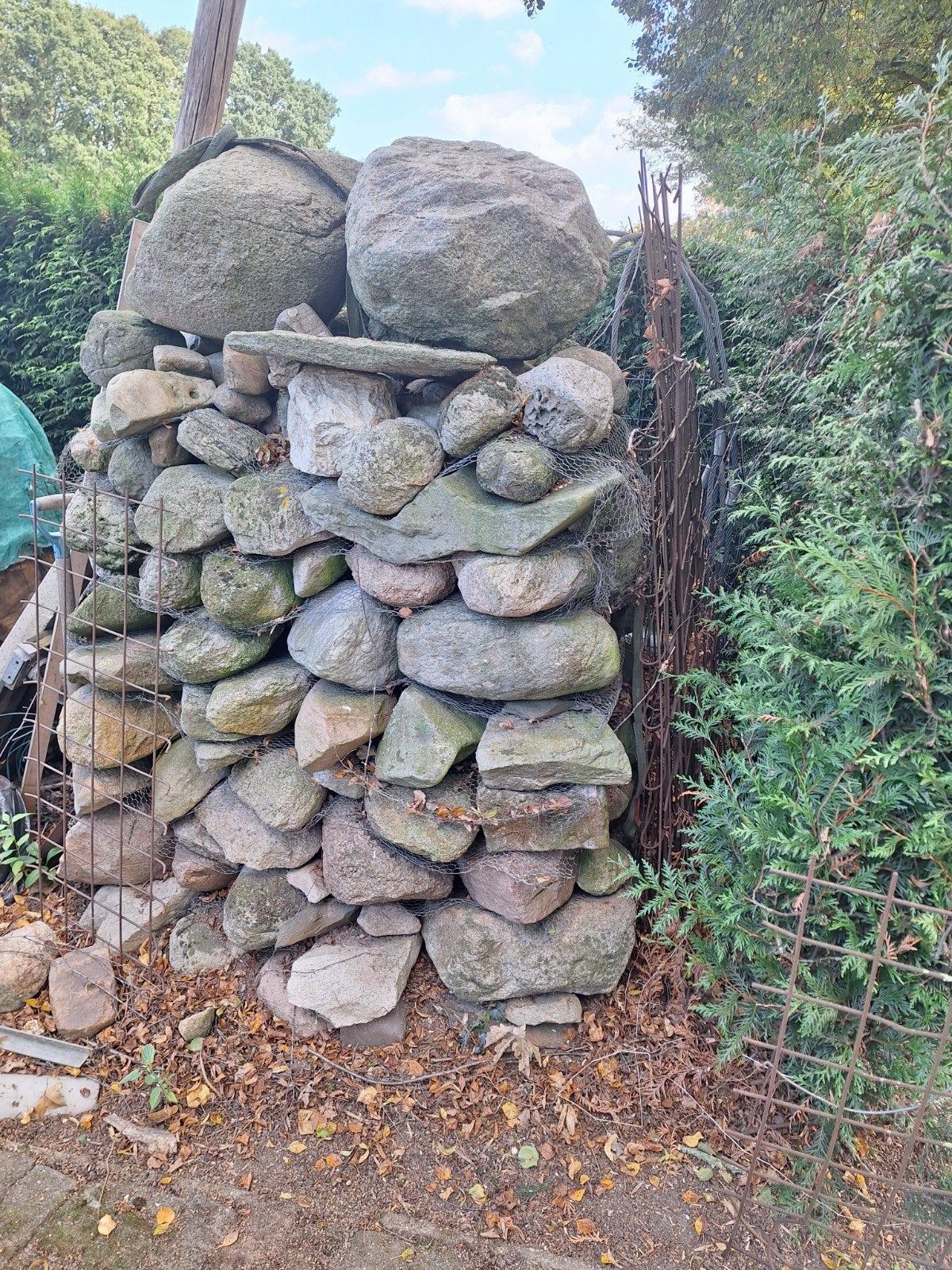 Grote stapel zwerfkeien - 2m hoog, 1m breed, 1m lang, Tuin en Terras, Ophalen of Verzenden