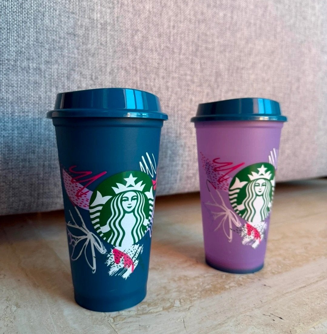 3 Starbucks to go kleurveranderende bekers met deksels, nieu, Overige typen, Ophalen of Verzenden, Nieuw