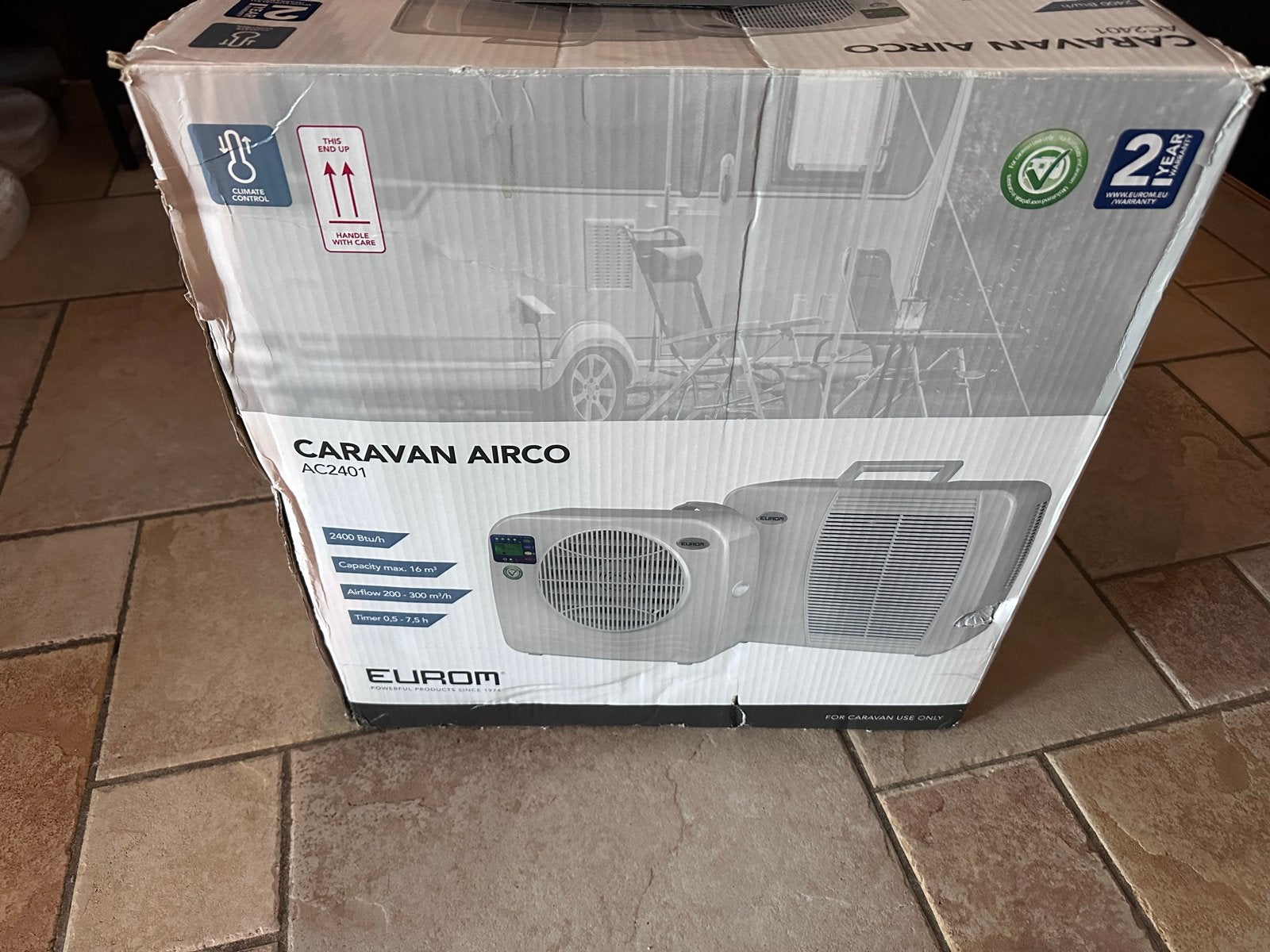 Eurom Caravan Airco AC2401 -, Ophalen, Zo goed als nieuw