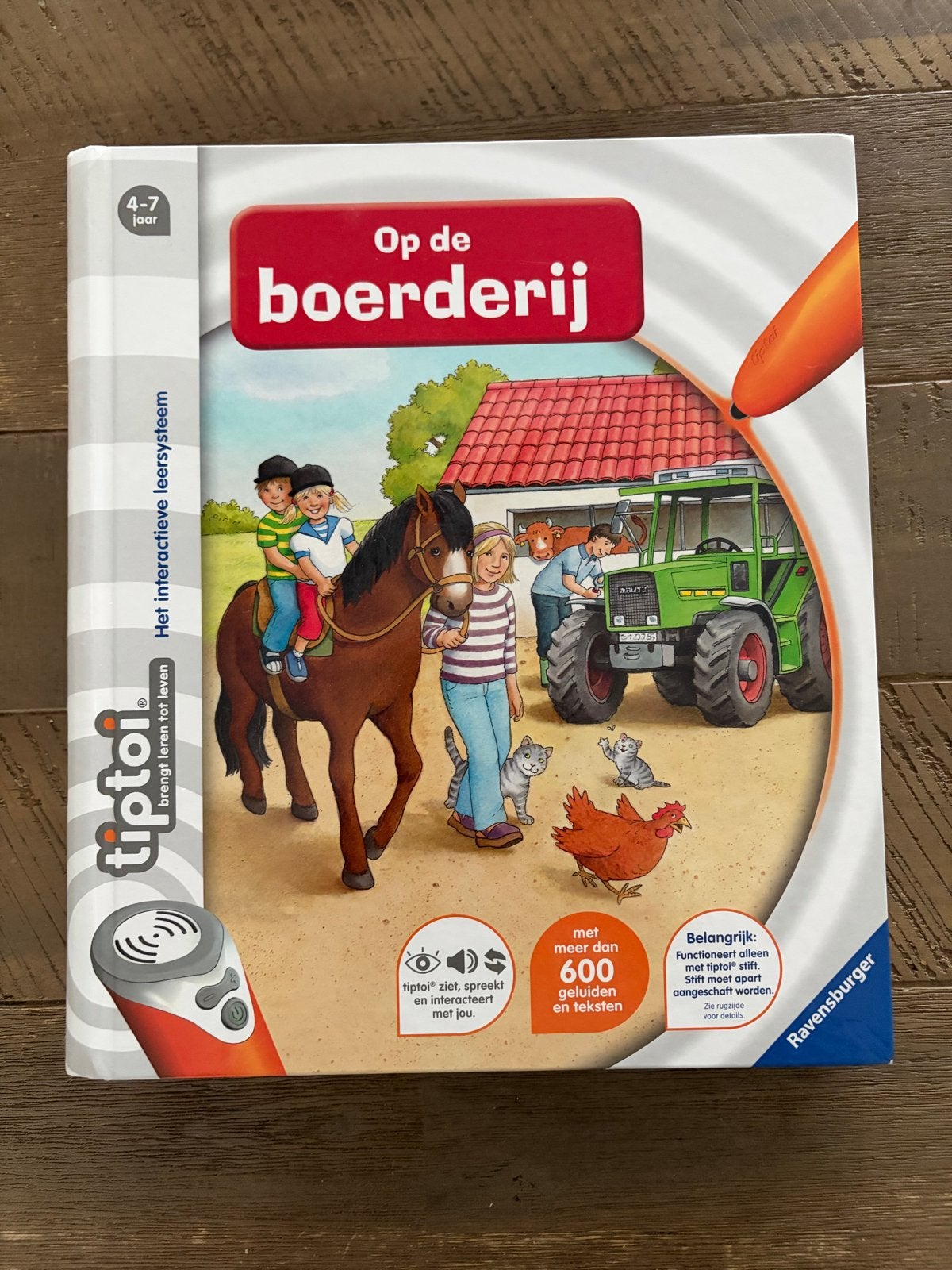Tiptoi boek 'Op de boerderij' - Interactief leren (4-7 jaar), Ophalen of Verzenden, Zo goed als nieuw, Non-fictie