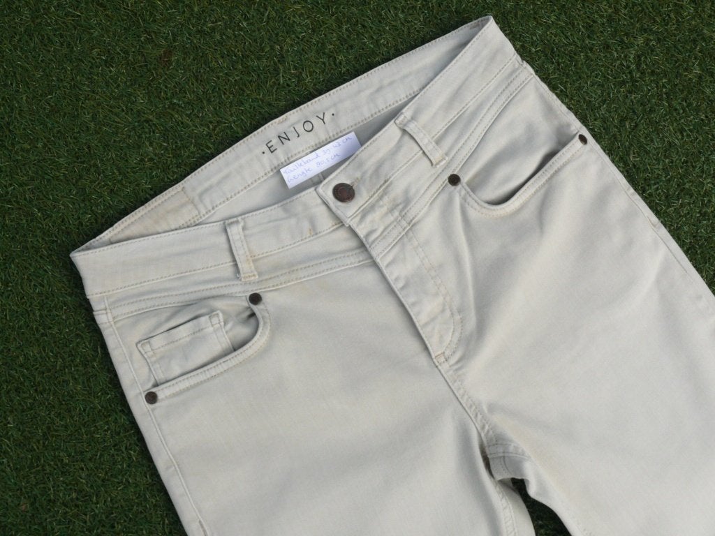 Enjoy broek maat 38 / M lengte 3/4 als nieuw, Maat 38/40 (M), Beige, Enjoy, Ophalen of Verzenden