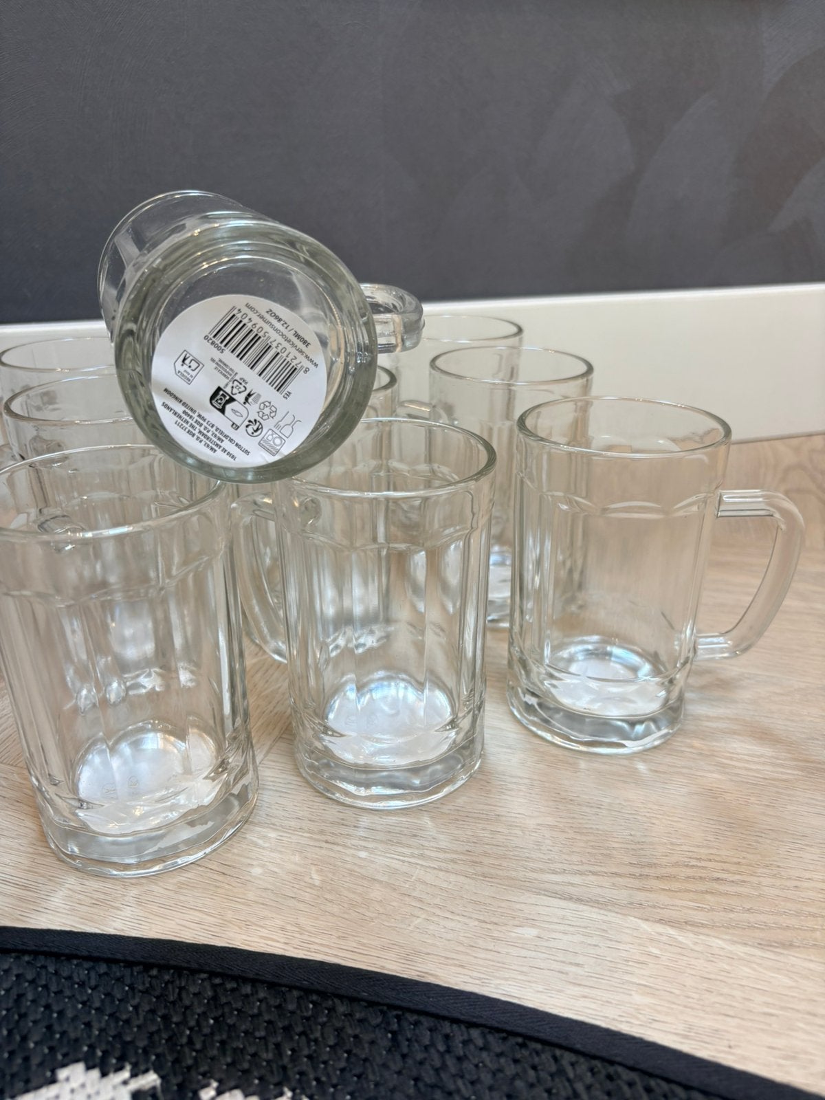 Bierpullen NIEUW glas oktoberfest, Ophalen, Nieuw