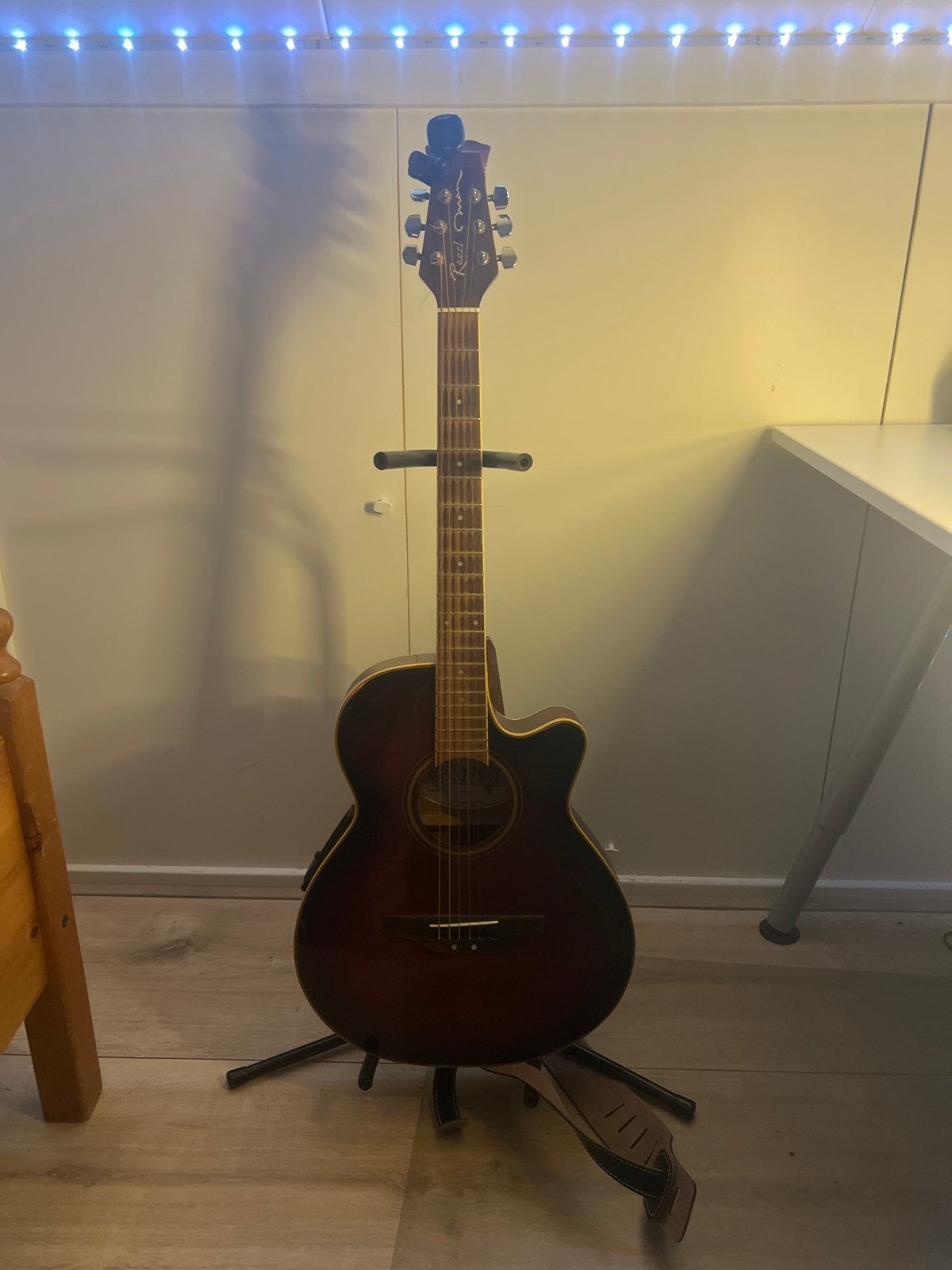 Reed Man RM-45 Westerngitaar - Made in Korea, Ophalen, Gebruikt, Western- of Steelstringgitaar, Met (piezo-)element