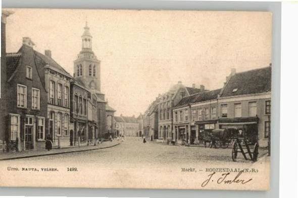 Roosendaal (Varkens)Markt st 1905 Nauta 1499, Verzenden, Voor 1920, Gelopen, Noord-Brabant