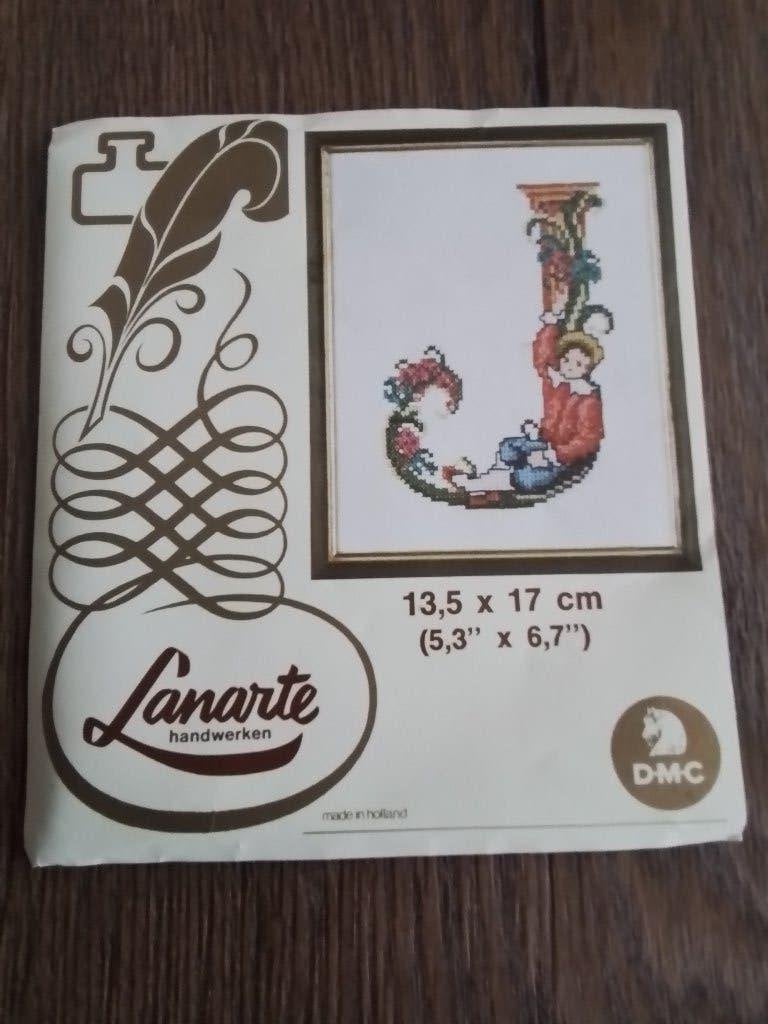Borduurpatroon van lanarte letter J,, Ophalen of Verzenden, Zo goed als nieuw, Handborduren, Patroon