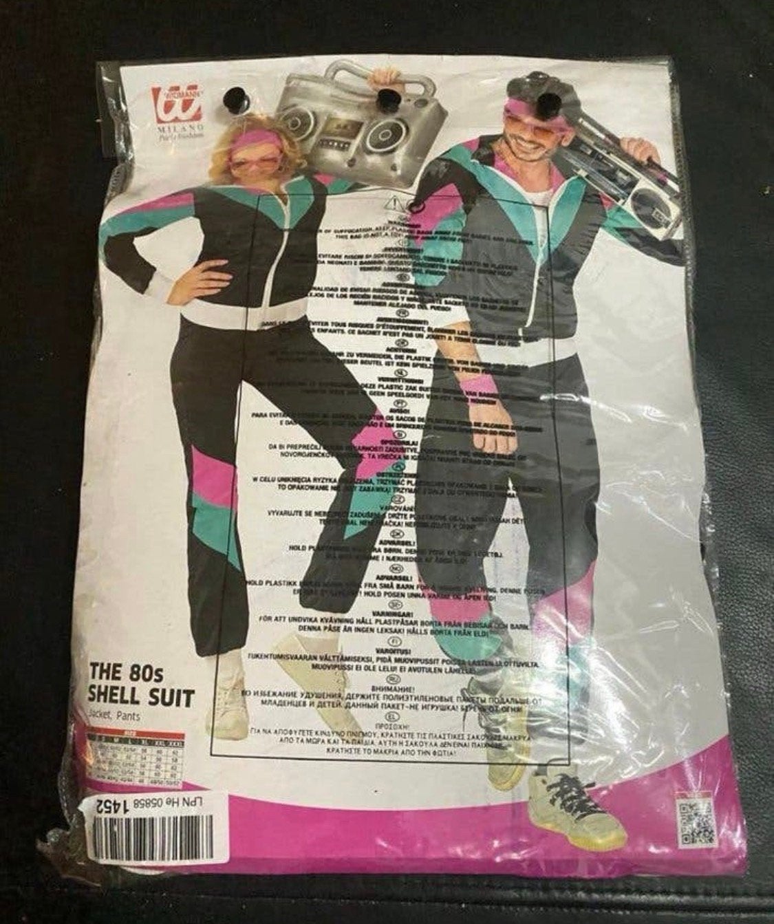 Jaren 80 trainingspak Widmann Milano Party Fashion Maat M, Kleding | Heren, Carnaval, Maat 48/50 (M), Nieuw, Ophalen of Verzenden
