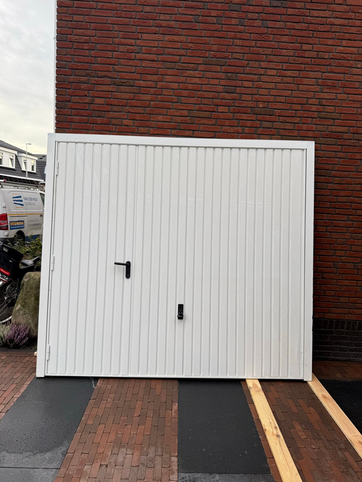 Hormann N80 kanteldeur met loopdeur 2500x2250, Ophalen, Garagedeur, Zo goed als nieuw, 120 cm of meer