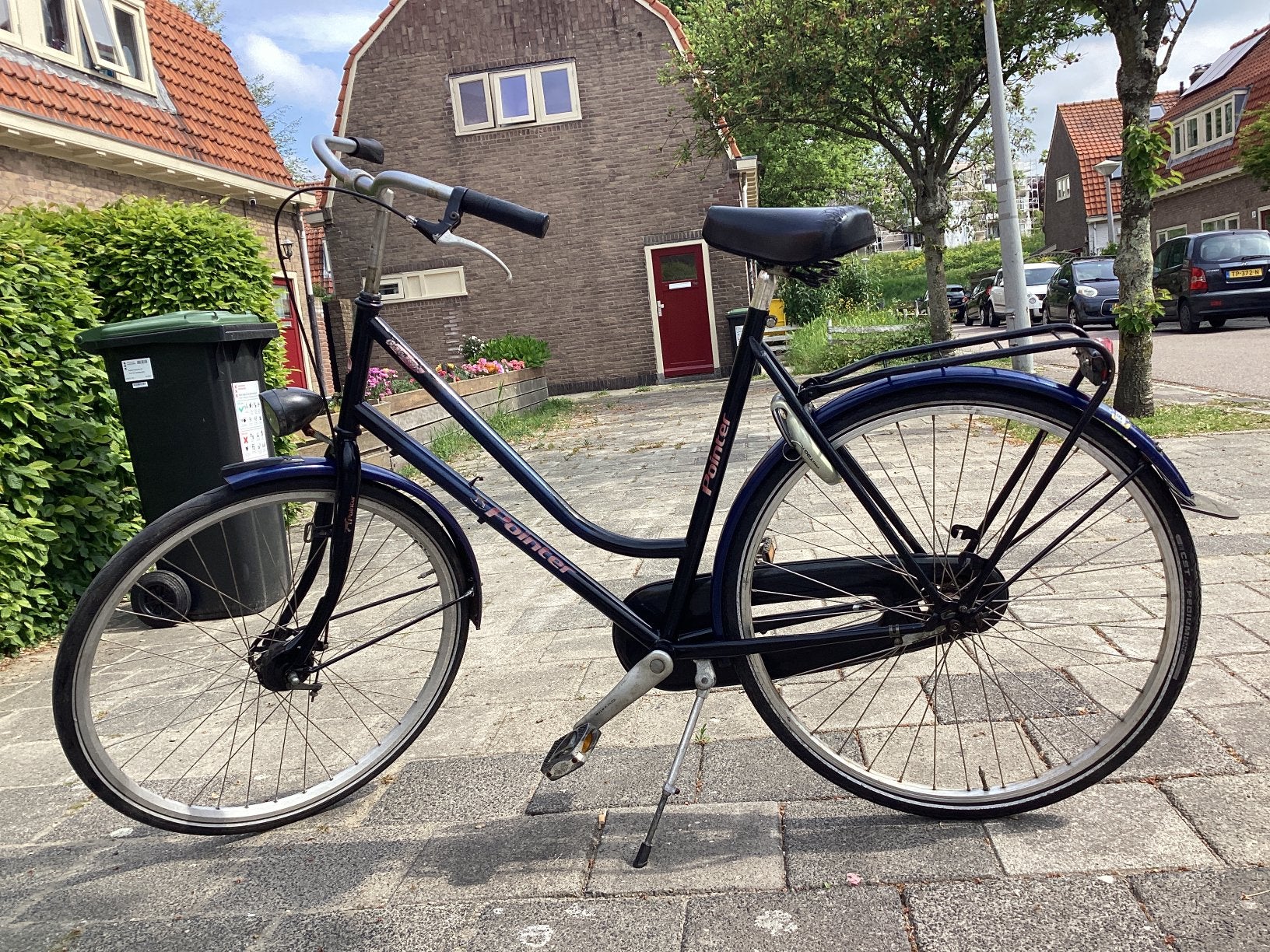 Dames fiets, Fietsen en Brommers, Fietsen | Dames | Omafietsen, Terugtraprem, Ophalen of Verzenden, Handrem, 53 tot 56 cm