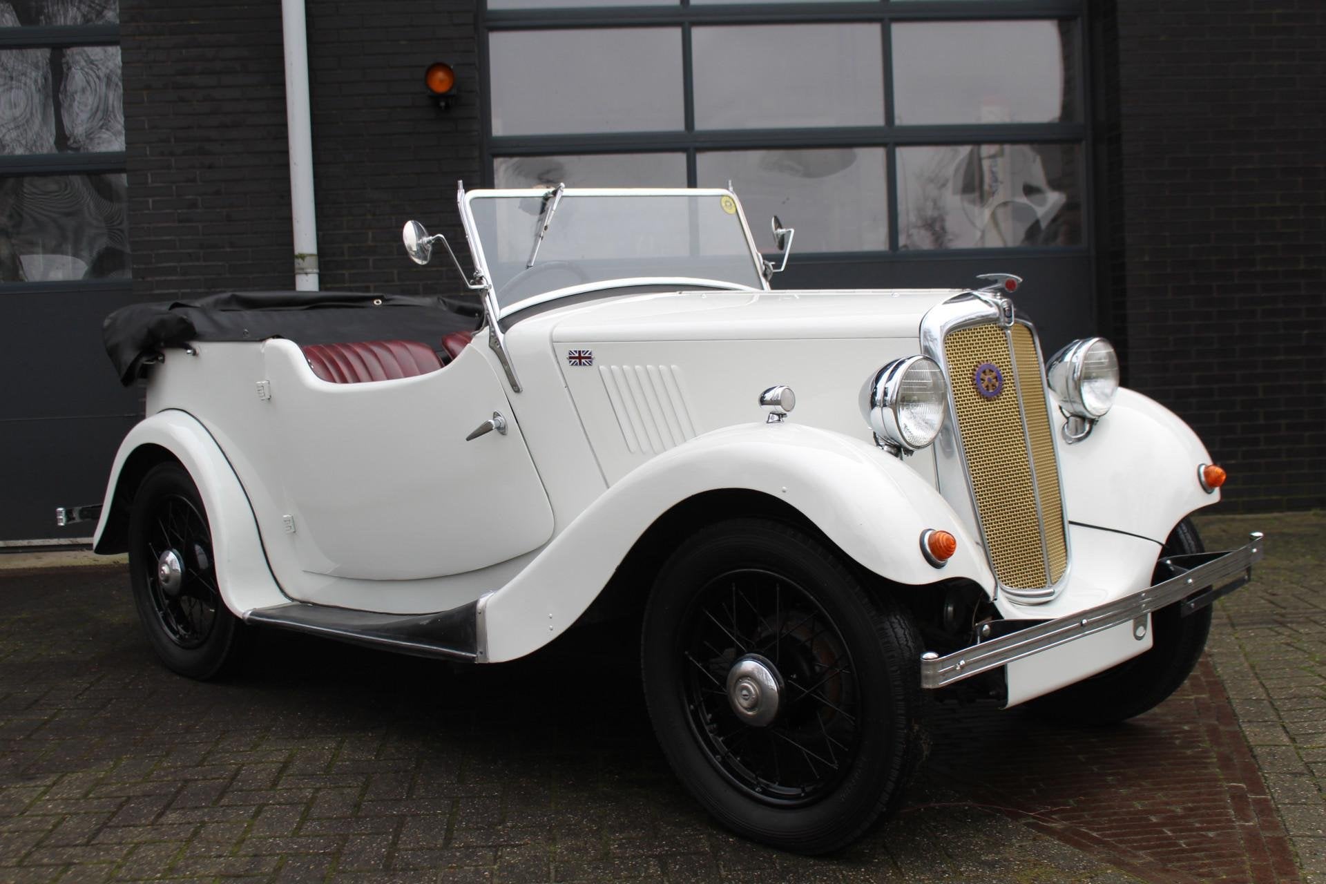 Morris Minor Eight Tourer Convertible ZEER ZELDZAAM, UNIEK!, Auto's, Stof, Overige carrosserieën, Wit, 30 pk