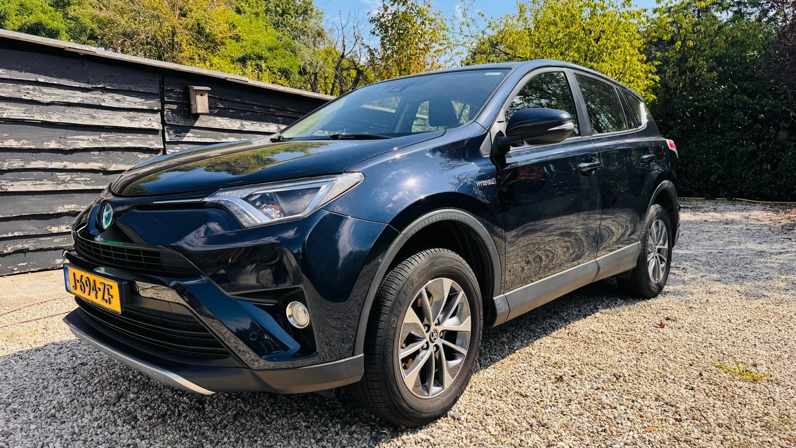 Toyota Rav4 2.5 Vvt-i Hybrid 197pk 2WD Aut 2018 Zwart, Automaat, Stof, Zwart, Blauw