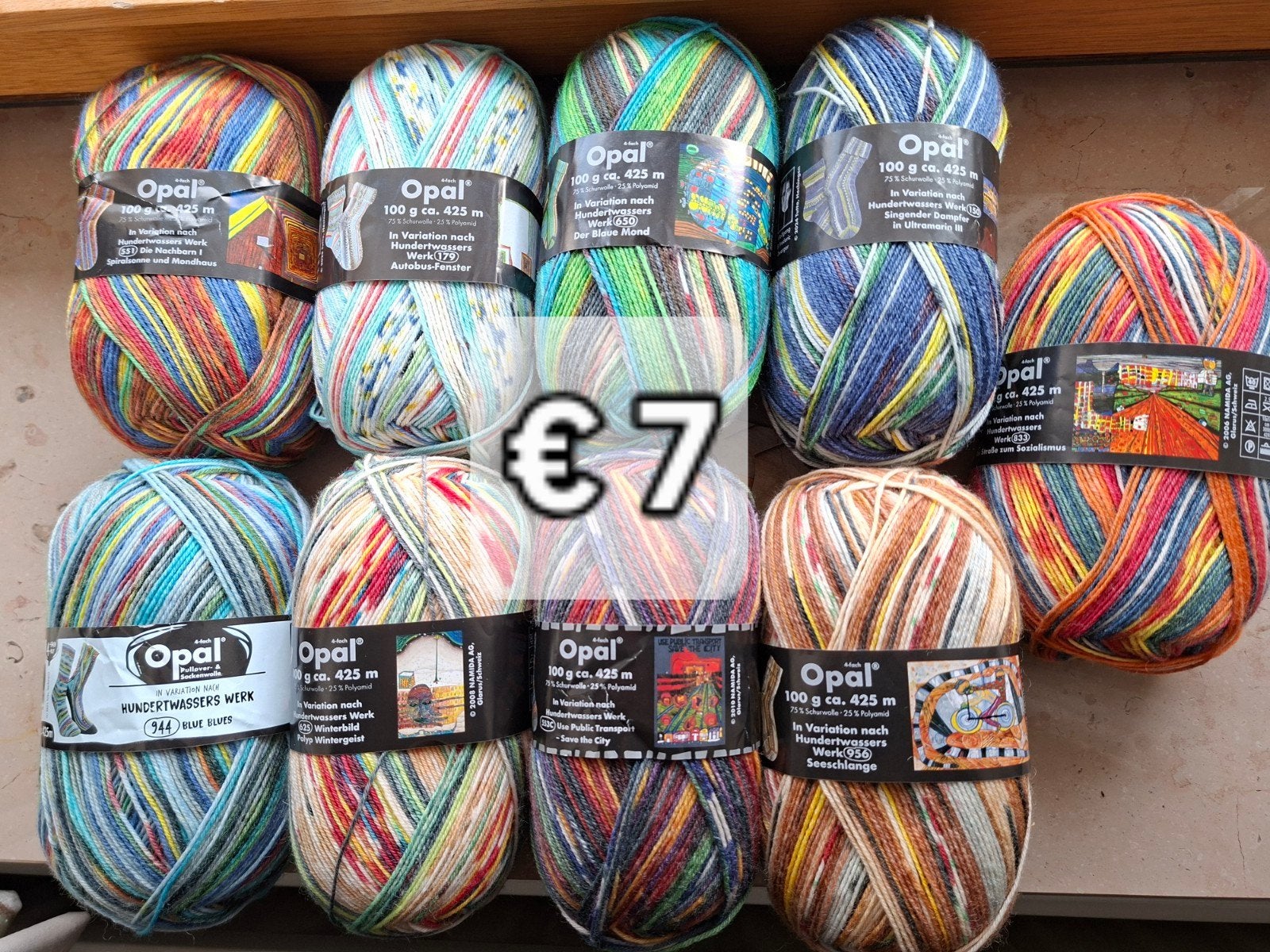 Opal hundertwasser sokkenwol, Breien of Haken, Nieuw, Ophalen of Verzenden, Opal