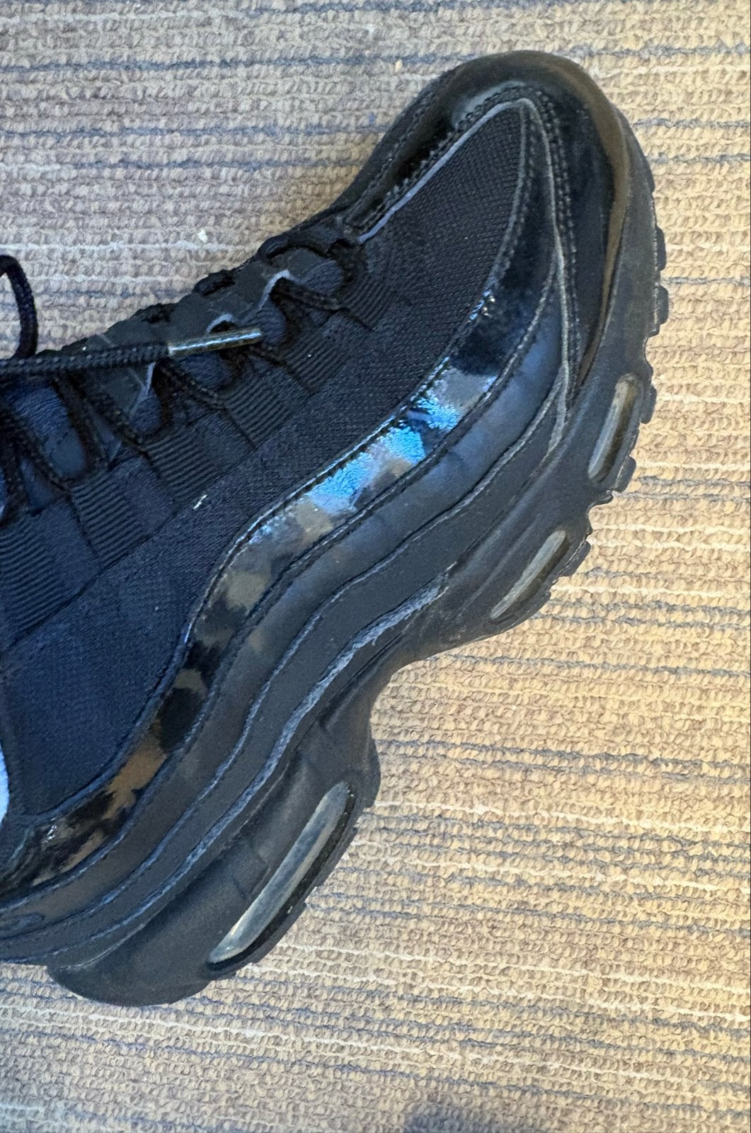 Nike Air Max 95 Zwarte Sneakers - Maat 40, Zwart, Ophalen of Verzenden, Sneakers of Gympen, Zo goed als nieuw