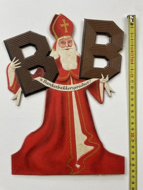 Sinterklaas winkeldisplay van karton jaren 1930, Diversen, Sinterklaas, Ophalen of Verzenden