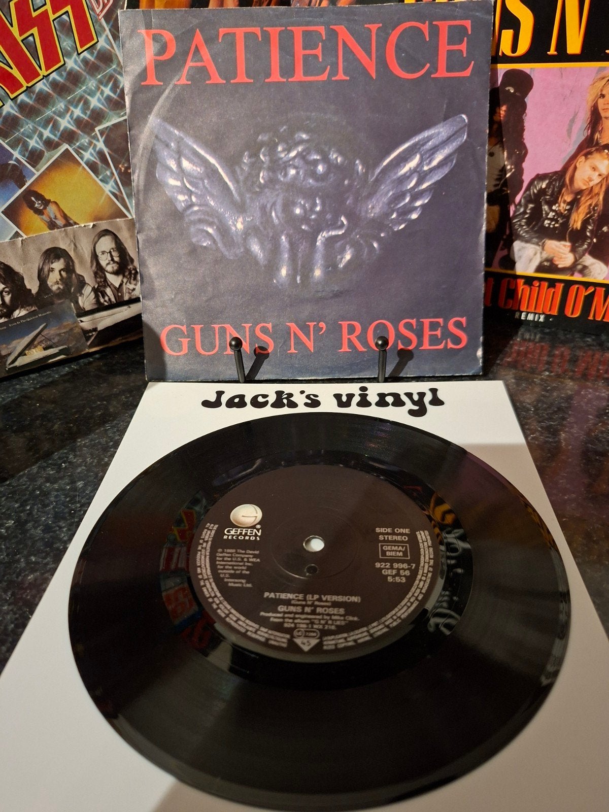 Guns N' Roses - Patience (LP Version) 7 inch vinyl 1989, Cd's en Dvd's, 7 inch, Ophalen of Verzenden, Overige typen, Fotohoes