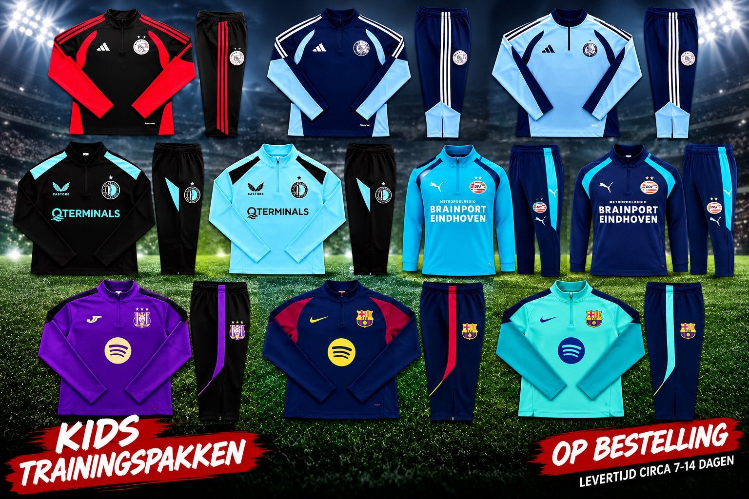⚽KINDER VOETBAL TRAININGSPAKKEN  €50,- INCL. VERZENDING⚽, Ophalen of Verzenden, Nieuw, Trainingspak