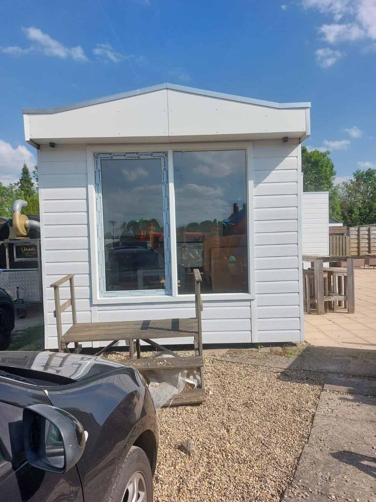 stacaravan chalet te koop. rietschoof 740 te aalst