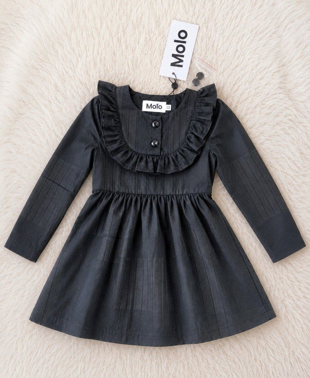 *NIEUW* Mooie zwarte MOLO jurk, maat 98/104., Nieuw, Jurk of Rok, Molo, Verzenden