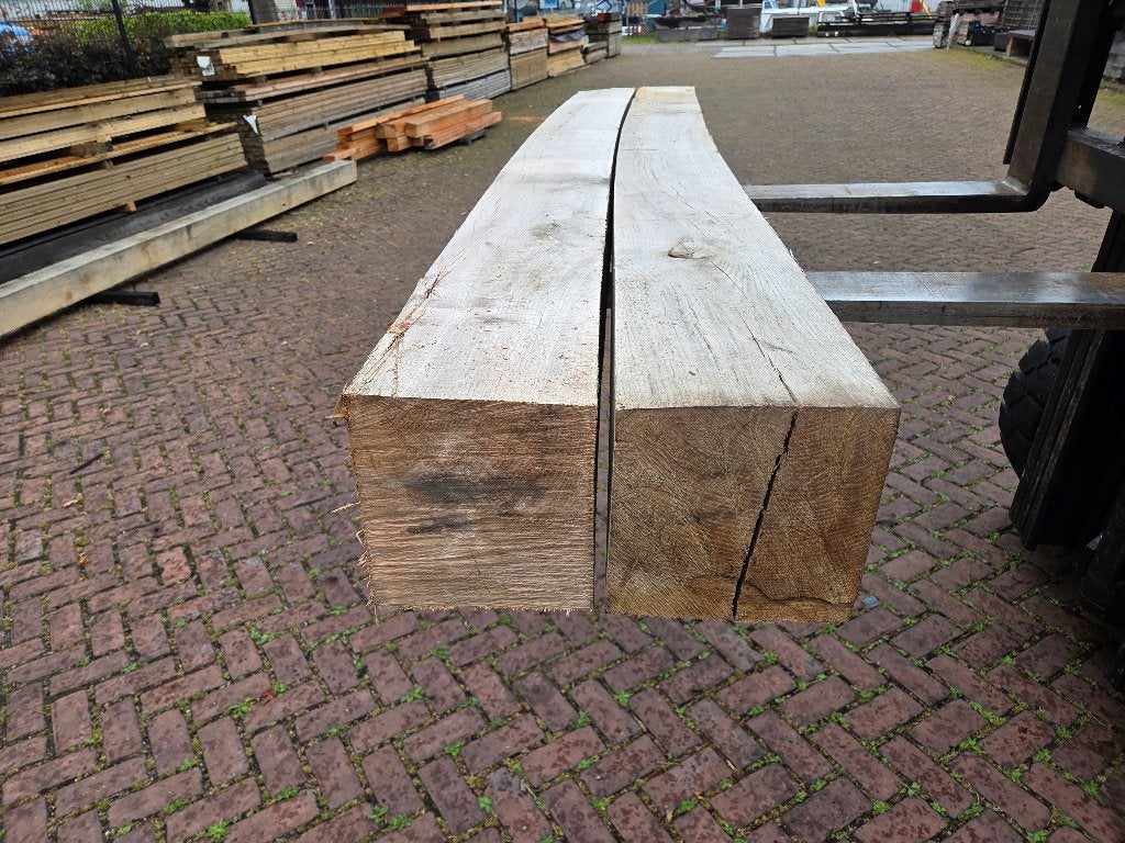 2 Rustiek Eiken balken 20x20 cm / 2.50 m lang - nr: HB352, Ophalen, 180 tot 250 cm, Overige typen
