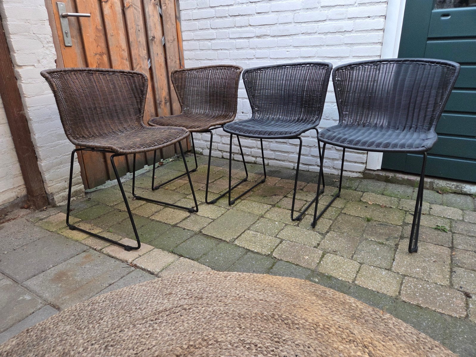 WOOOD Wings tuinstoelen 4x, Tuin en Terras, Ophalen, Gebruikt, Kunststof