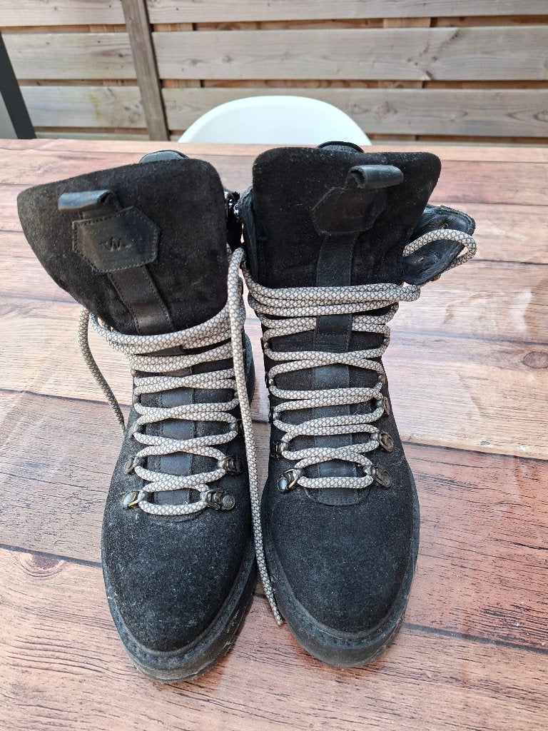 Hoge Boots 37 VIA VAI, Kleding | Dames, Schoenen, Zwart, Overige typen, Zo goed als nieuw, Ophalen