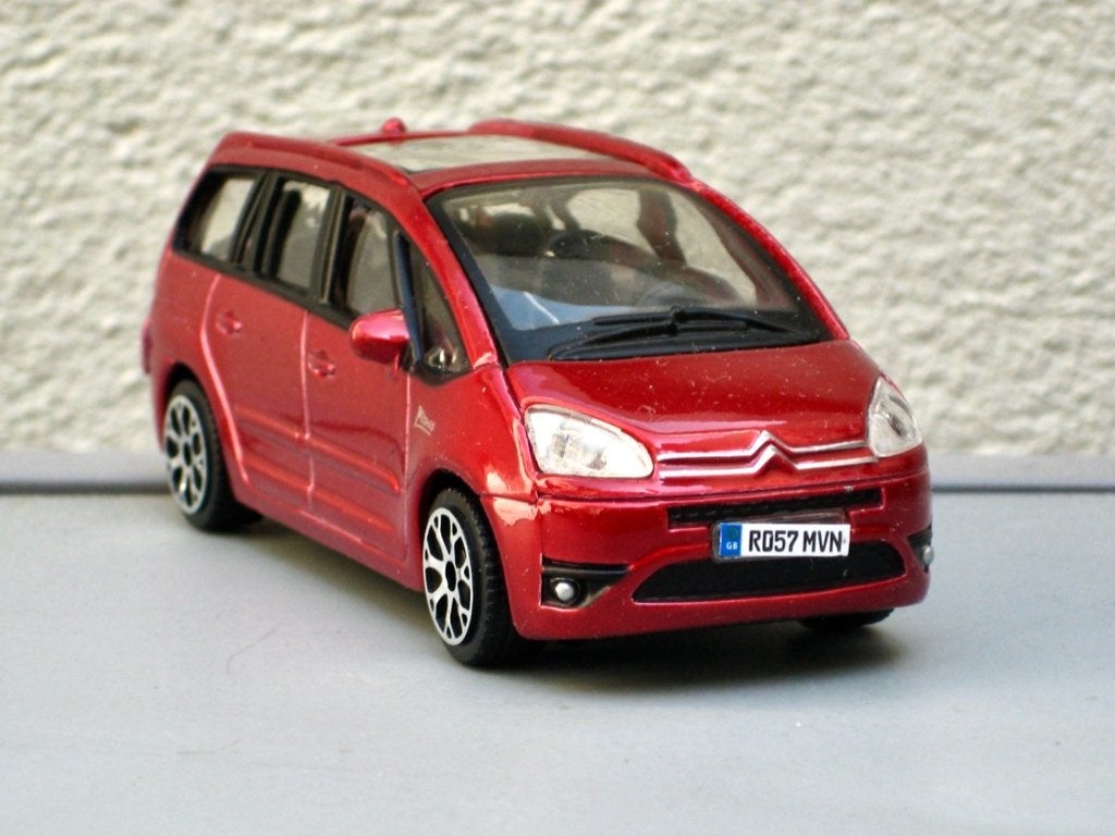 Citroen C4 Picasso rood of blauw Burago 1:43, Ophalen of Verzenden, Nieuw, Auto, Overige merken