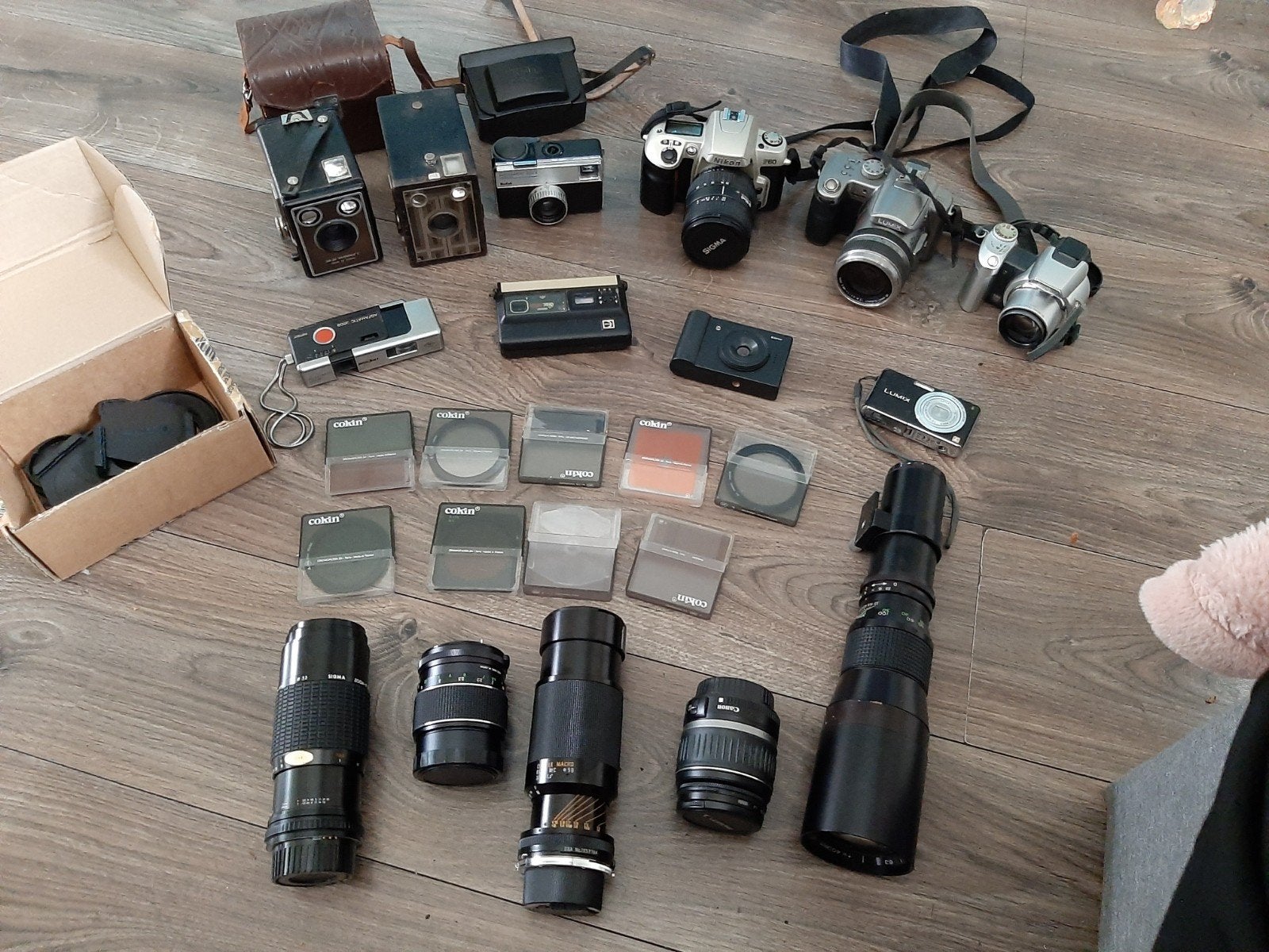 Grote collectie vintage camera's en lenzen, Audio, Tv en Foto, Fotocamera's Analoog, Ophalen of Verzenden, Gebruikt, Spiegelreflex