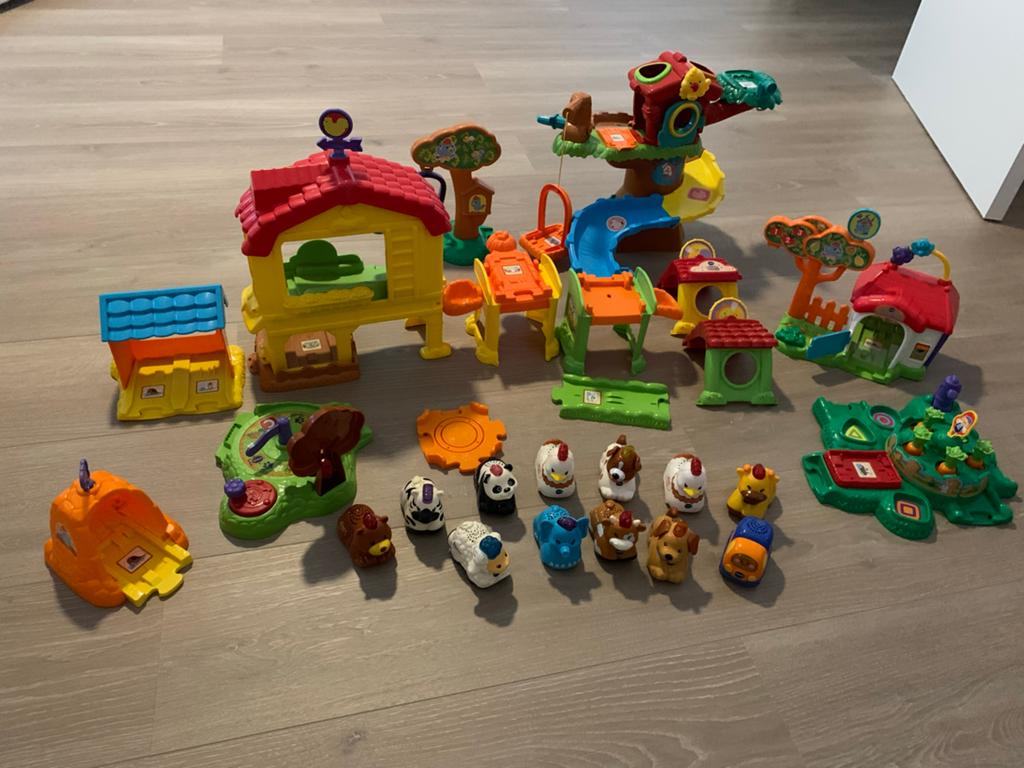VTech Zoef Zoef Dieren Grote Speelset met veel extra's, Ophalen, Gebruikt, Overige typen, Met licht