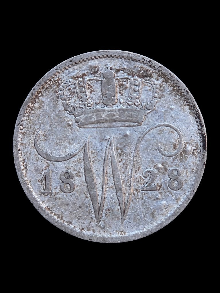 10 Cent 1818 Koning Willem 1, Postzegels en Munten, Munten | Nederland, Zilver, Ophalen of Verzenden, 10 cent, Koning Willem I