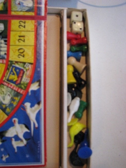 Oud Hollands Ganzenbord Spel., Drie of vier spelers, Ophalen of Verzenden, Gebruikt, Jumbo